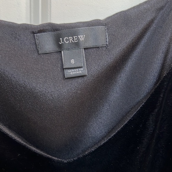 J. CREW Black Velvet Peplum Tank - Picture 7 of 7